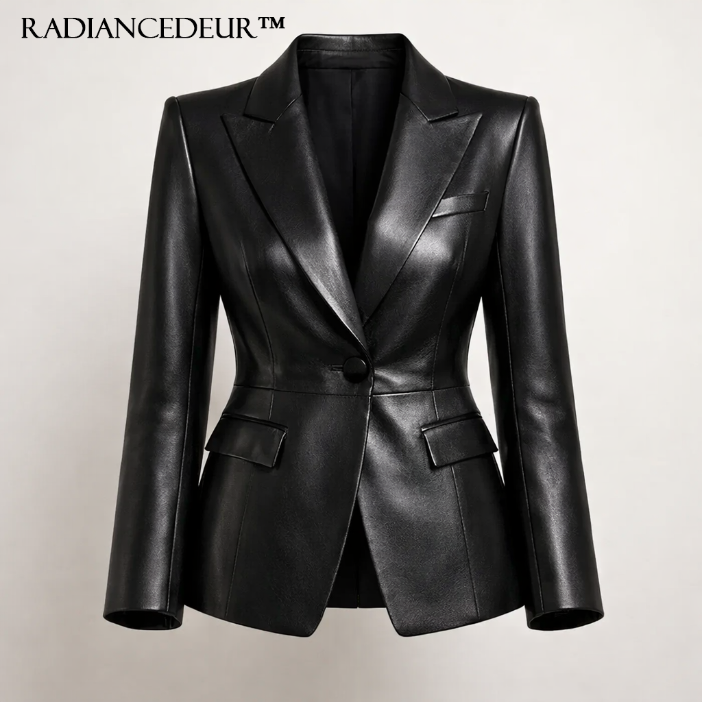 Radiancedeur™ Noir Sculpt Structured Blazer
