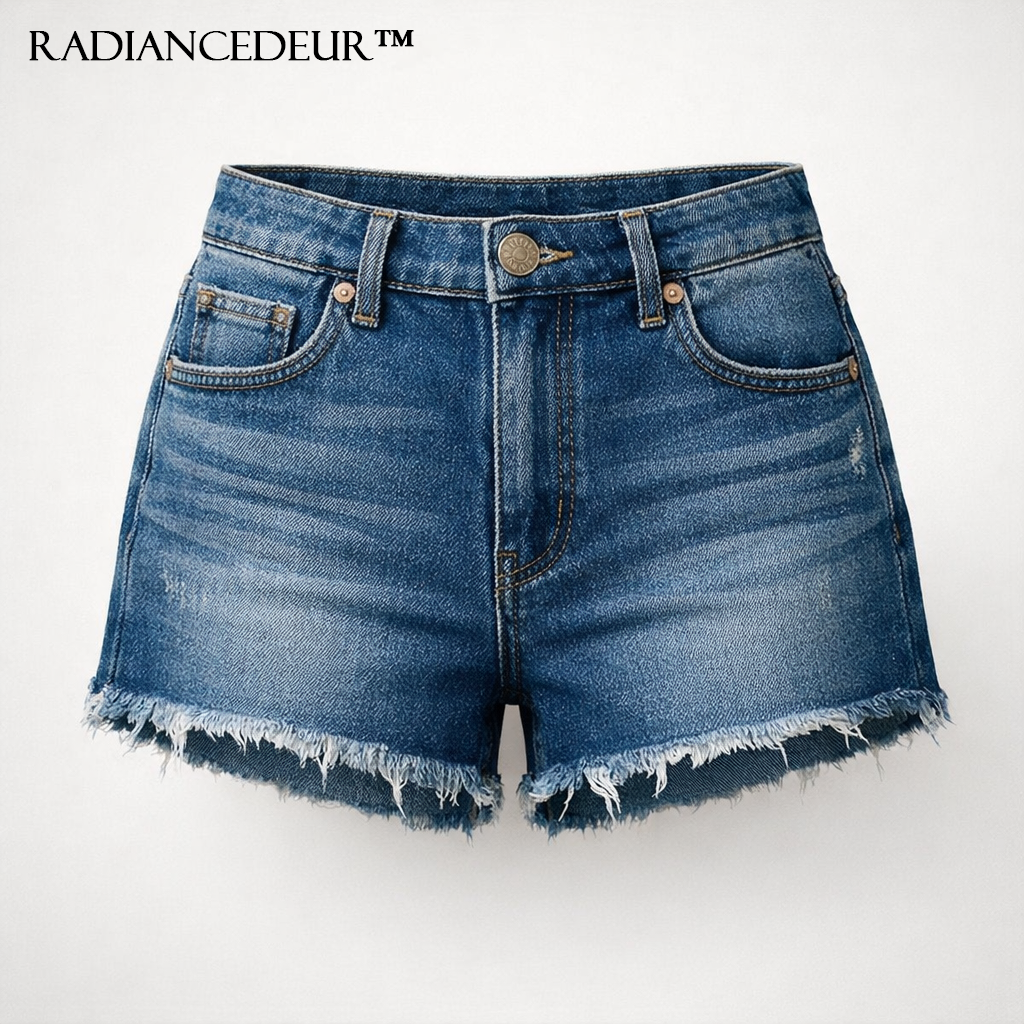 Radiancedeur™ Harbor Fade Classic Denim Shorts
