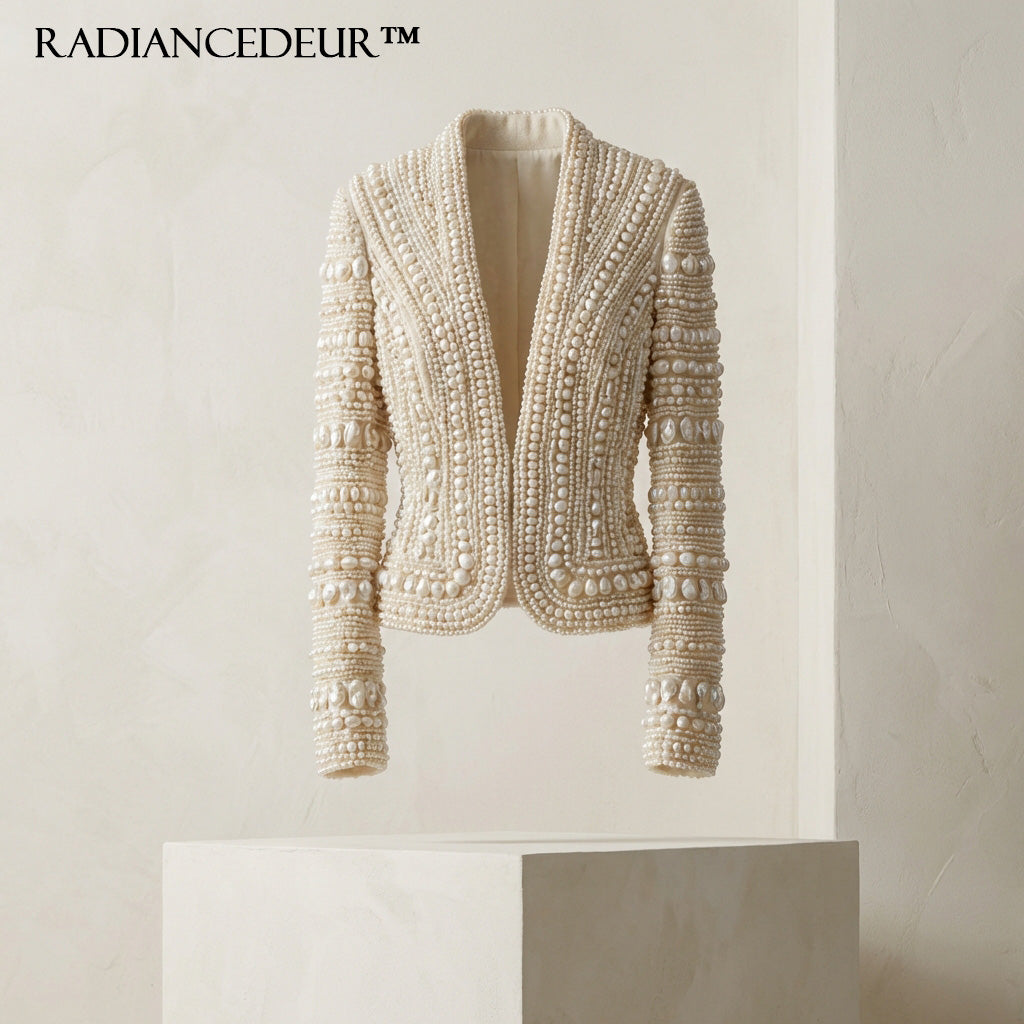 Radiancedeur™ Pearlcraft Textured Statement Jacket