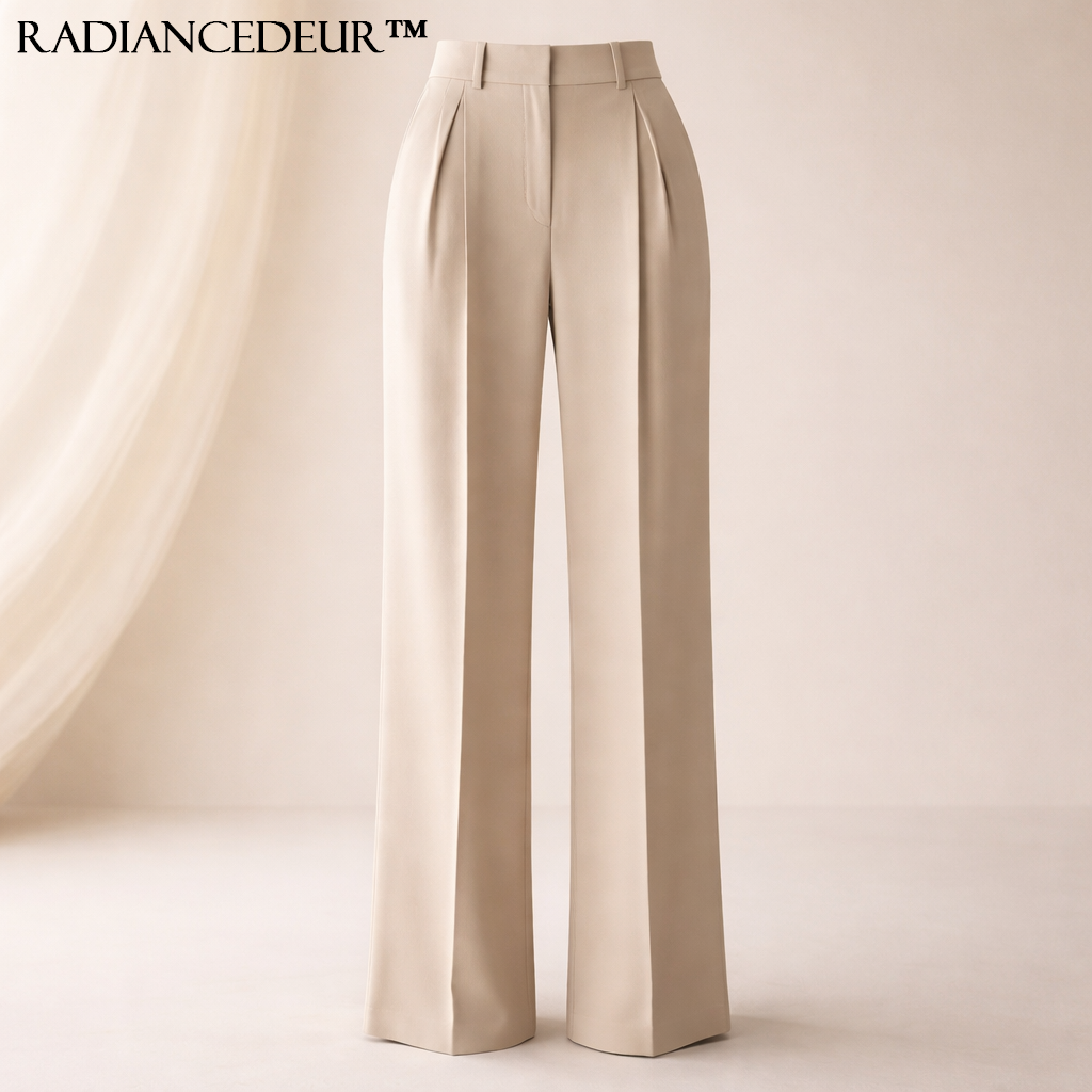 Radiancedeur™ Serene Line High-Waist Tailored Trousers